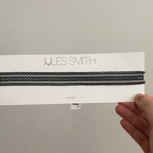 Jules Smith Elegant Black Lace Choker